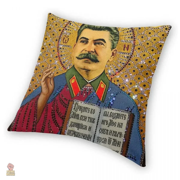 Coussin ornemental byzantin aux influences religieuses