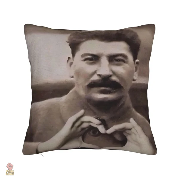 housse-coussin-staline-jeune-photo-sepia-geste-coeur-insolite-1 Housse coussin Staline photo sépia geste cœur