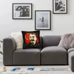 Coussin hommage à Staline, style militaire vintage décoratif