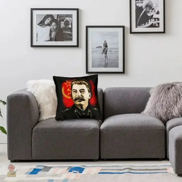 Coussin hommage à Staline, style militaire vintage décoratif