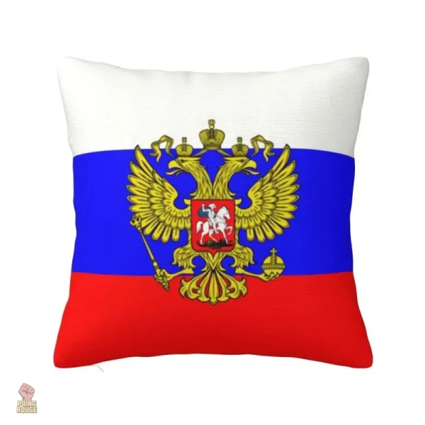 Housse de coussin URSS blason globe faucille marteau - vue 4