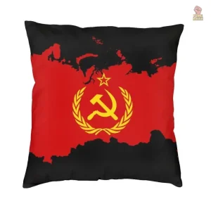 Housse coussin URSS carte territoire rouge