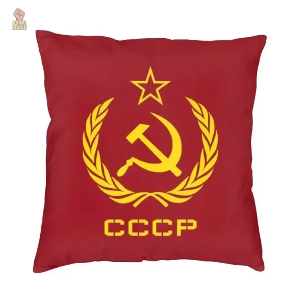Coussin décoratif sur fond noir avec carte