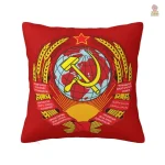 Housse coussin URSS fond rouge faucille et marteau - vue 5