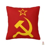 Coussin décoratif aux couleurs communistes