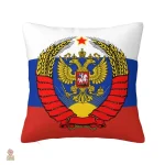 Housse coussin URSS faucille marteau étoile fond rouge - vue 9