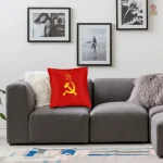 Drap de coussin décoratif URSS, symbole iconique
