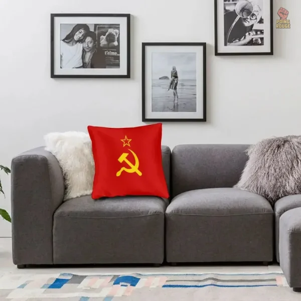 Drap de coussin décoratif URSS, symbole iconique