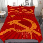 Literie communiste avec étoile rouge