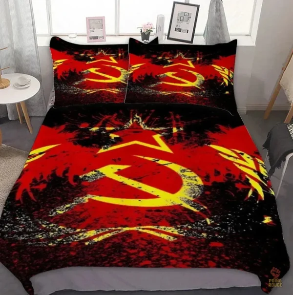 Housse de couette avec carte historique de l'URSS