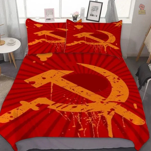 Housse de couette aux couleurs du régime communiste