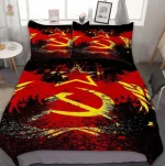 Design de lit inspiré par l'art de la propagande