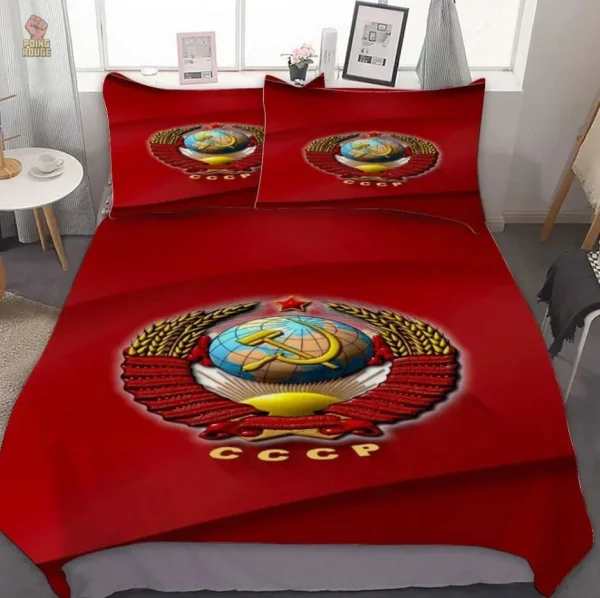 Accessoire de lit inspiré de l'héritage soviétique