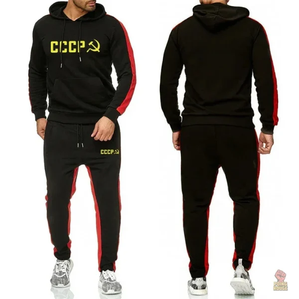 Confortable jogging aux motifs emblématiques
