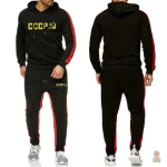 Jogging avec bandes rouges, design emblématique CCCP