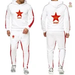 Jogging CCCP étoile blanche bandes rouges