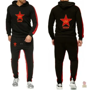 Pantalon de jogging communiste avec étoile grise
