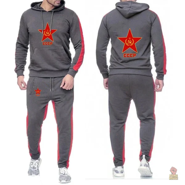 Pantalon de jogging communiste avec étoile jaune