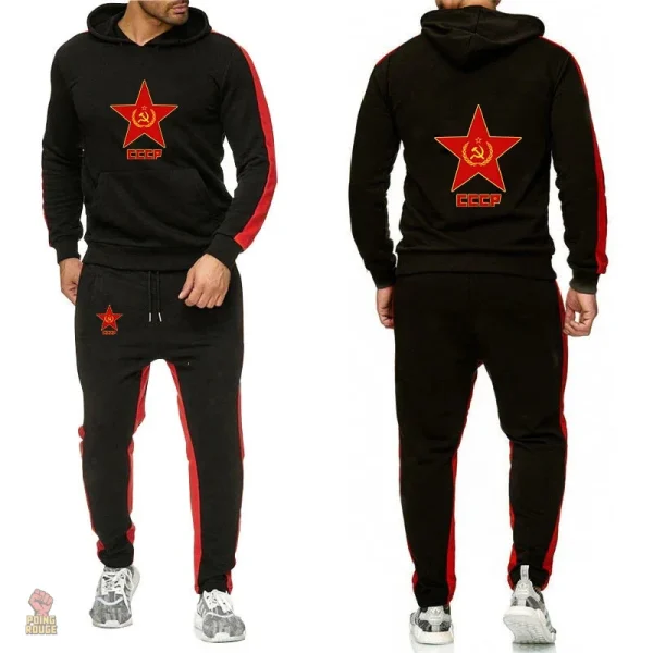 jogging-cccp-grande-etoile-noir-bandes-rouges-1 Jogging CCCP étoile noire bandes rouges