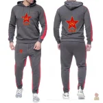 Pantalon de jogging noir avec bandes rouges
