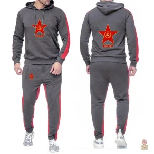 Pantalon de jogging noir avec bandes rouges