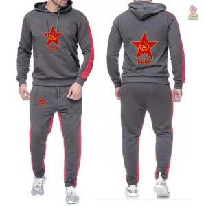 Pantalon de jogging communiste avec étoile rouge