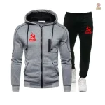 Style unique du jogging CCCP avec fermeture éclair