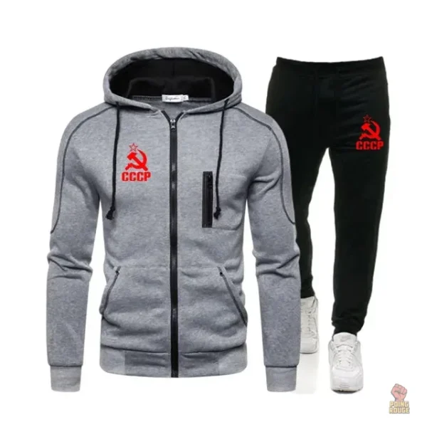 jogging-cccp-hoodie-zip-gris-rouge-faucille-marteau-1 Jogging CCCP hoodie zip gris rouge faucille marteau