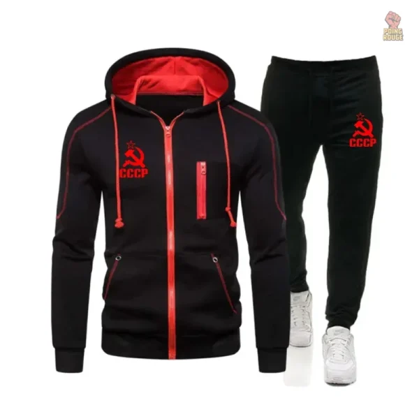 Vêtement tendance CCCP avec couleurs rouge et gris