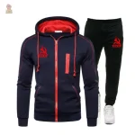 Jogging CCCP hoodie zip marine avec faucille et marteau