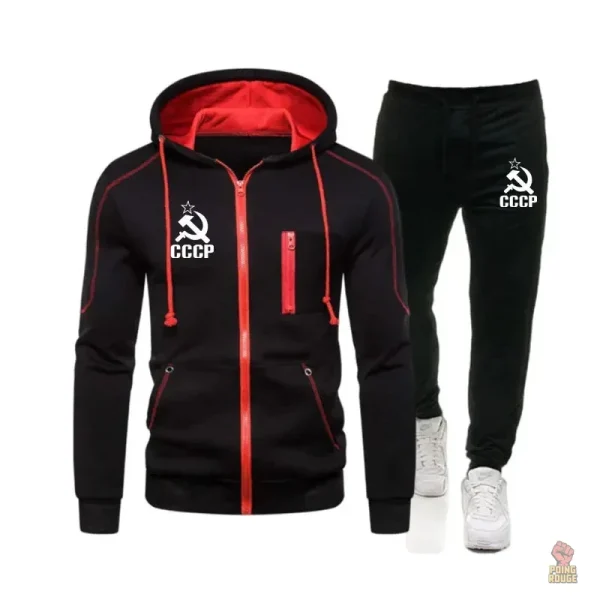 Vêtement de jogging CCCP avec zip et design communiste