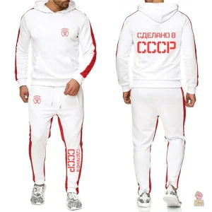 Jogging CCCP avec design Sdelano et accents rouges