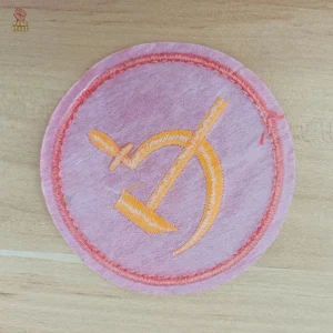 Ecussons communistes ronds, symbole faucille et marteau