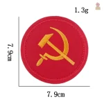 Variété de patches CCCP, emblème faucille et marteau