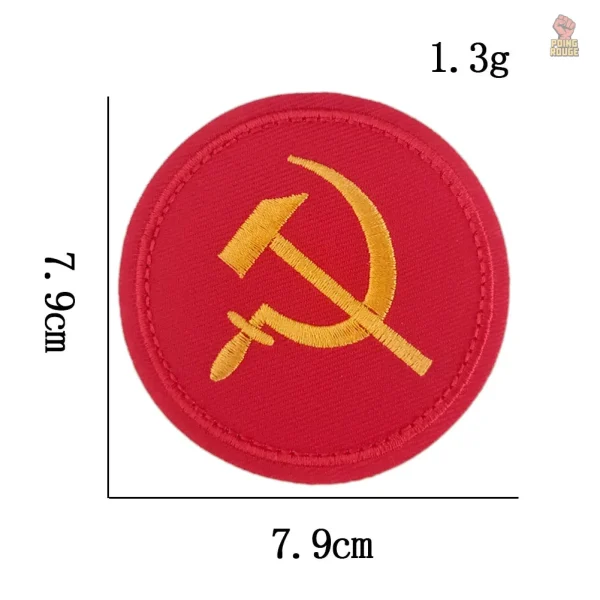 Variété de patches CCCP, emblème faucille et marteau