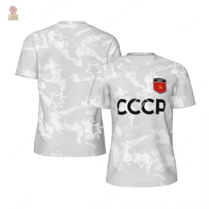 Maillot URSS en marbre bleu pour fans de football