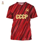 Maillot URSS moderne, design noir et blanc