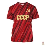 Maillot sport URSS bleu en camouflage
