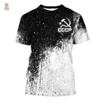 Maillot URSS avec design unique de taches orange