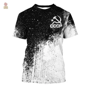 Maillot URSS avec design unique de taches orange