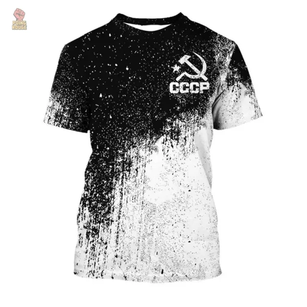 Maillot URSS avec design unique de taches orange