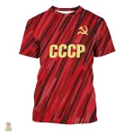 Maillot rétro URSS avec design diagonal