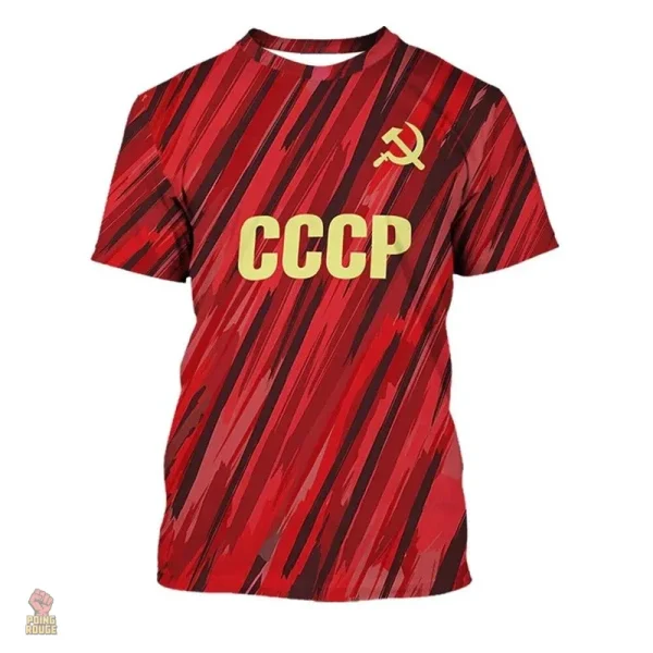 Maillot rétro URSS avec design diagonal