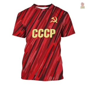 Maillot rétro URSS, couleur rouge briques