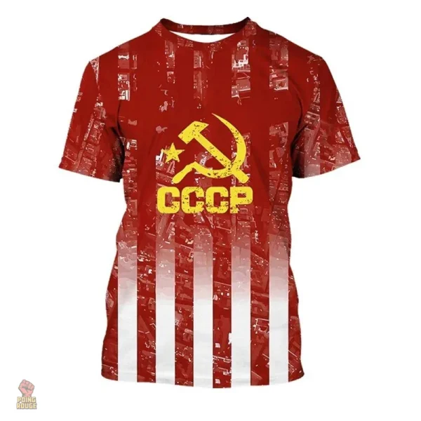 Maillot communiste rouge, style unique
