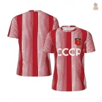 Maillot CCCP à rayures géométriques rétro URSS