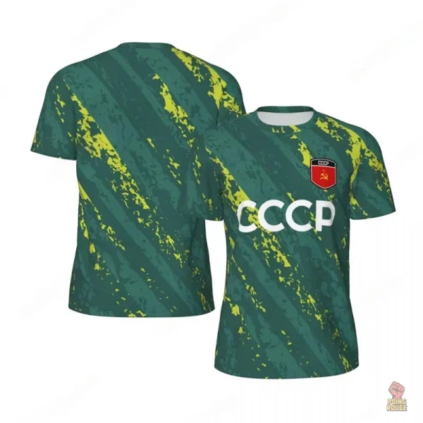 Maillot bleu avec impact visuel