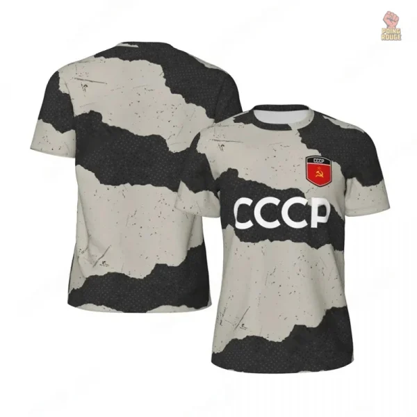 Maillot Communiste Retro Bleu - vue 2