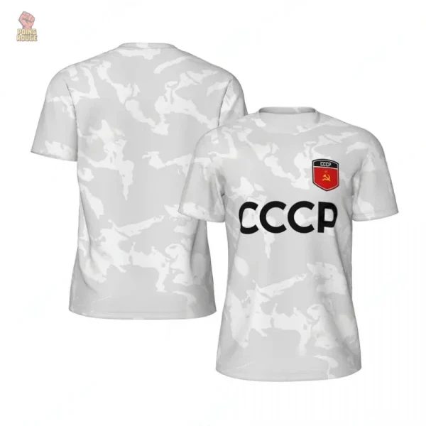 Maillot Communiste Retro Bleu - vue 6