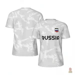 Maillot iconique Russie football avec chevrons